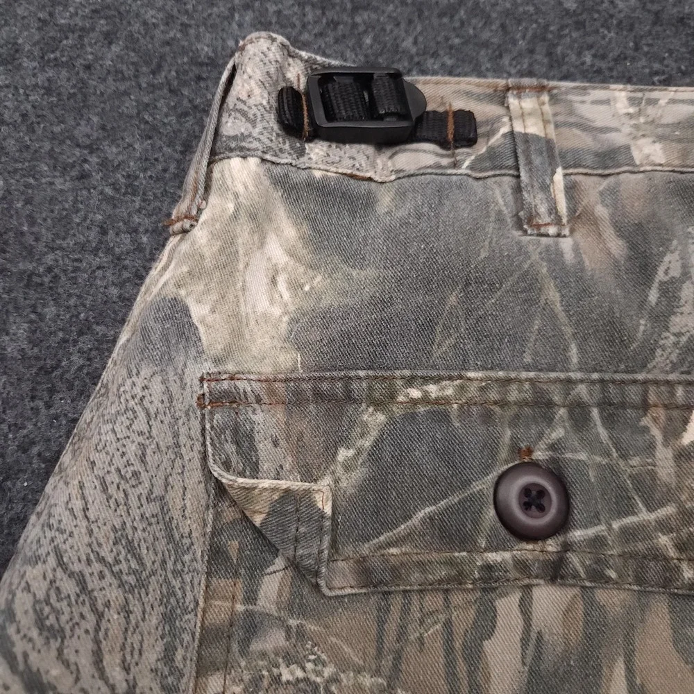 Jerzees Mens Medium Outdoor Hunting Camo‎ Cargo Pants Camouflage Vintage